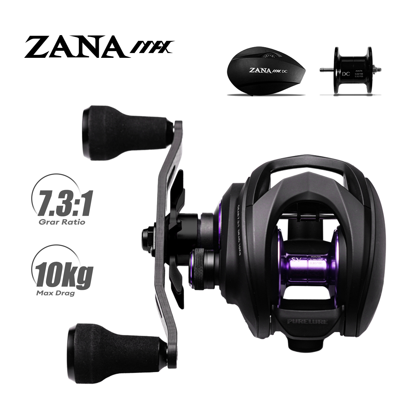 Abu Garcia Reel Max - Carrete de Pesca PURELURE ZANA MAX